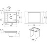 Кухонная мойка GRANULA KS-6004, черный 6004 CHEPHYII